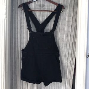 Brandy Melville Denim Overall Shorts, Size S